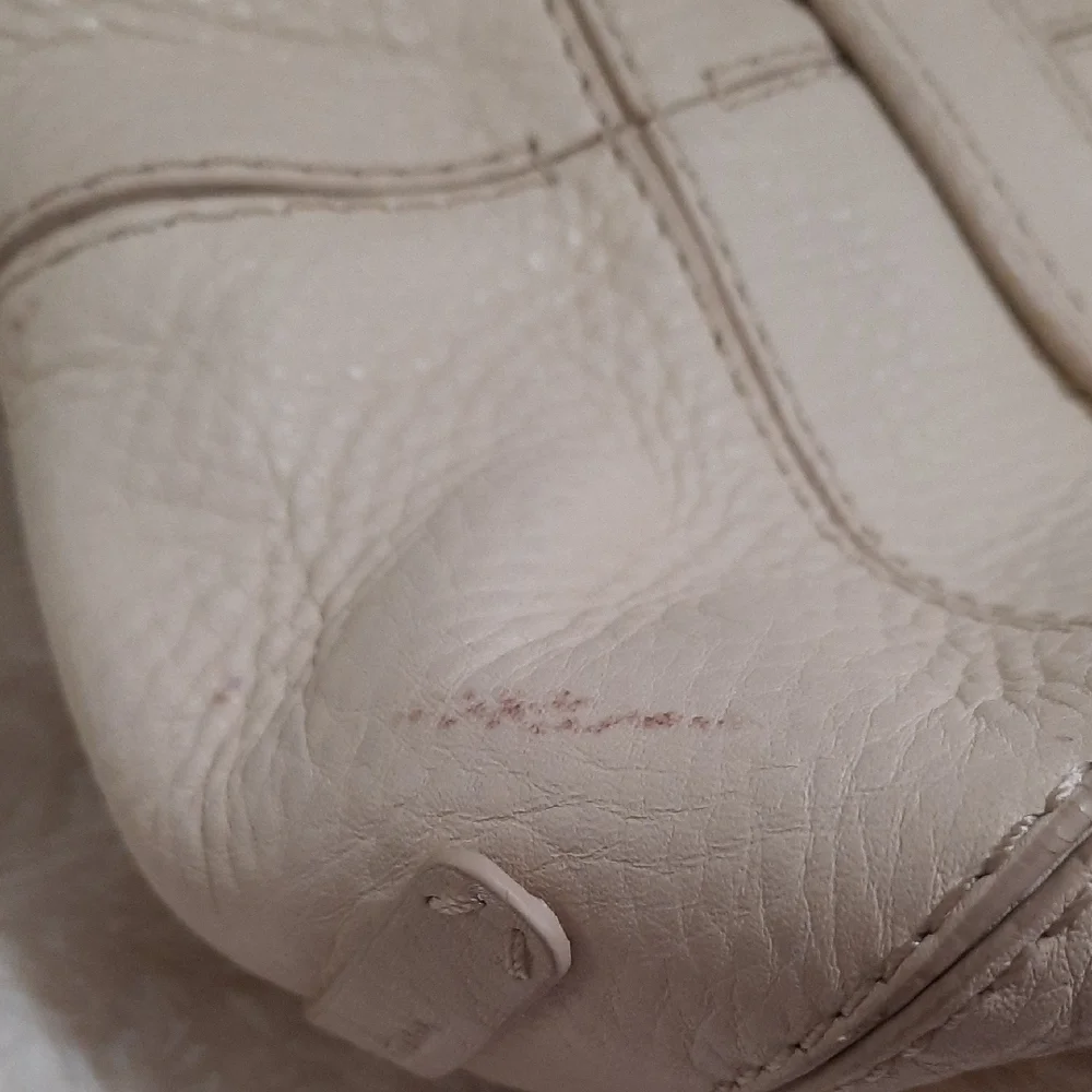Cole Haan Cream Shoulder Bag with Structured Design